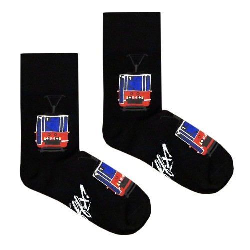 Traffx Tramwaj 105Na skarpetki czarne 