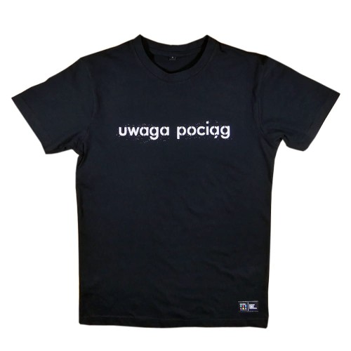 Traffx koszulka Uwaga Pociąg czarna