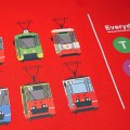 Traffx Tramwaj 105n EkoTorba czerwona