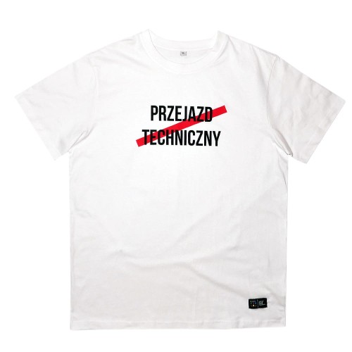 Traffx koszulka Przejazd Techniczny biała