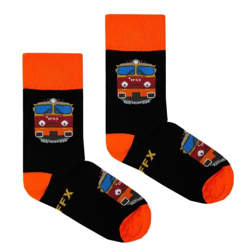 Traffx Lokomotywa EP09 skarpetki czarne
