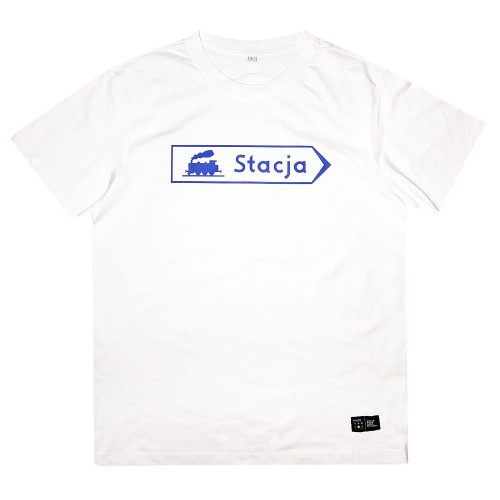 Traffx koszulka Stacja kolejowa biała