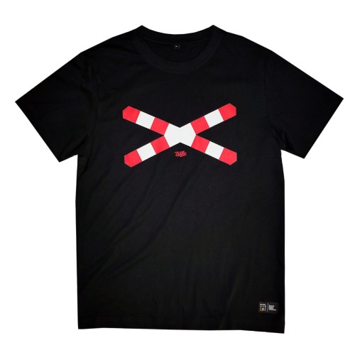 Traffx koszulka Krzyż Św. Andrzeja czarna