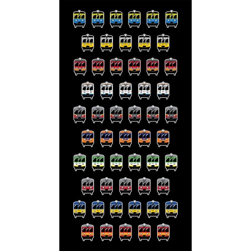 Traffx ręcznik EN57 czarny BIG