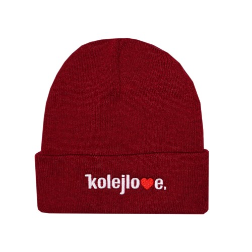 Traffx Czapka Zimowa Kolejlove bordowa