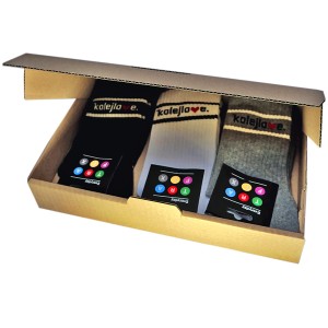 Traffx skarpetki frotte Kolejlove BOX 3pack
